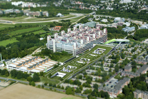 Aerial view – Aachen Klinikum, Germany